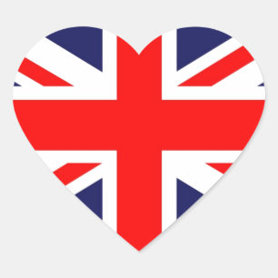 Sticker Cœur Union Jack