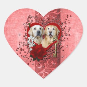 Sticker Cœur Valentines - Clé de mon coeur - Goldens - Corona T