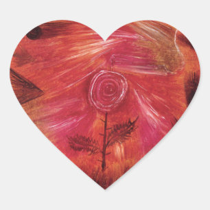 Sticker Cœur Vent rose