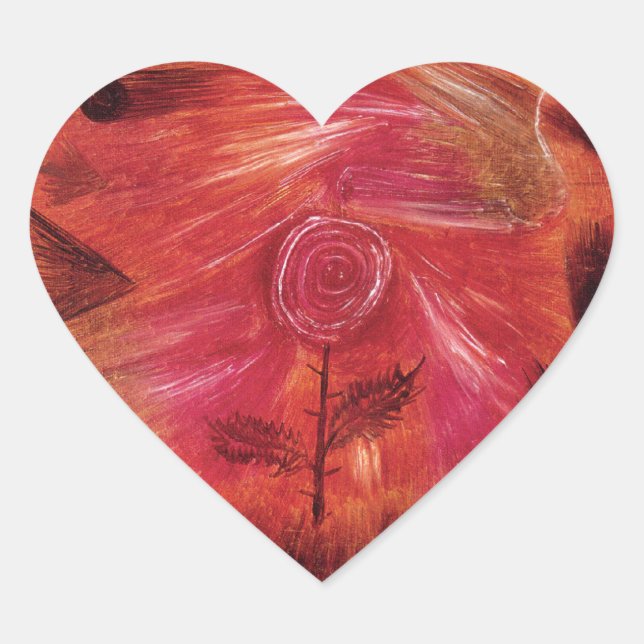 Sticker Cœur Vent rose (Devant)