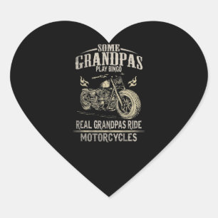Sticker Cœur Véritable Grandpas Ride Cadeau Moto Grandpas.pn