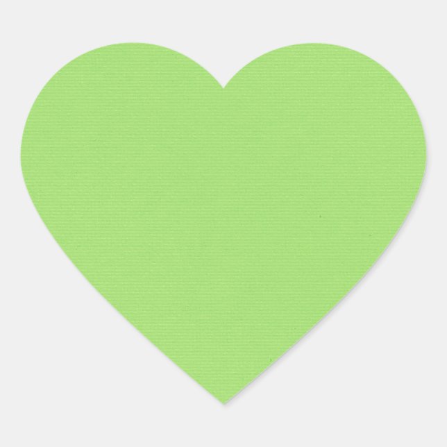 Sticker Cœur Vert uni (Devant)