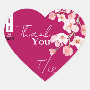 Sticker Cœur Vin de fleur