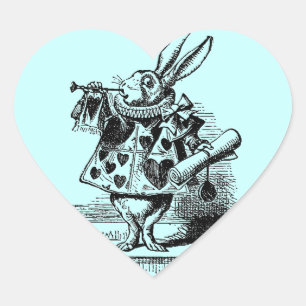 Sticker Cœur Vintage Alice au pays des merveilles