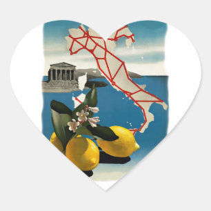 Sticker Cœur Vintage Italie