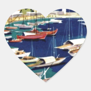 Sticker Cœur Vintage voyage Athènes Grèce