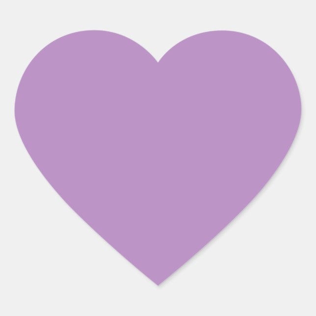Sticker Cœur Violet africain (couleur solide) (Devant)