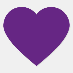 Sticker Cœur Violet royal (couleur solide)