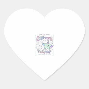 Sticker Cœur Vœux de licorne Starcorn Vêtements Adorables Graph