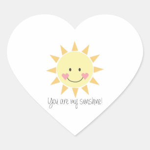 Sticker Cœur Vous Êtes Mon Soleil !