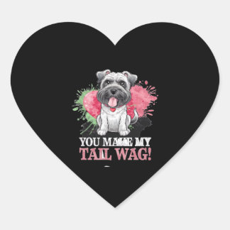 STICKER CŒUR VOUS FAITES MON CHIEN DE SAC DE TAIL
