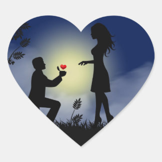 Sticker Cœur Vrai amour