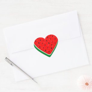 Sticker Cœur Watermelon Heart Valentine's Day Free Palestine