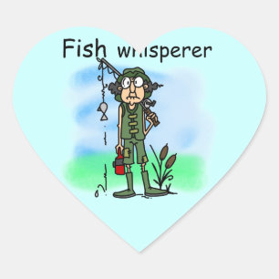 Sticker Cœur Whisperer de poisson