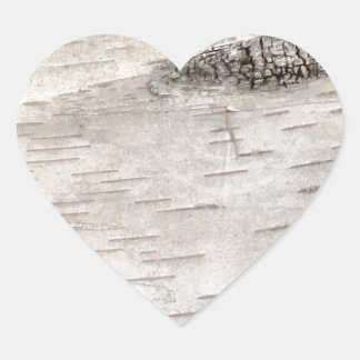 Sticker Cœur White Birch