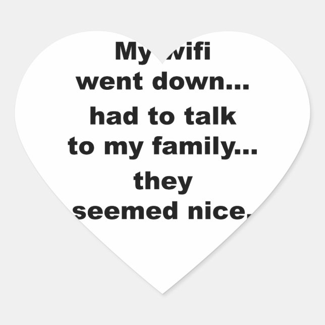 STICKER CŒUR WIFI DOWN ! (Devant)
