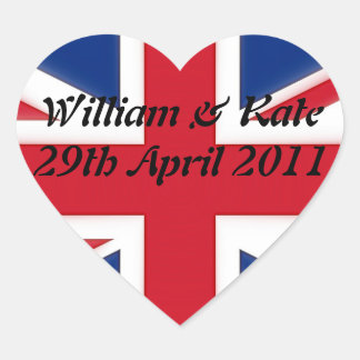 Sticker Cœur William & Kate - 29 avril 2011