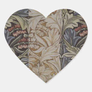 Sticker Cœur William Morris Bluebell Tapestry Design