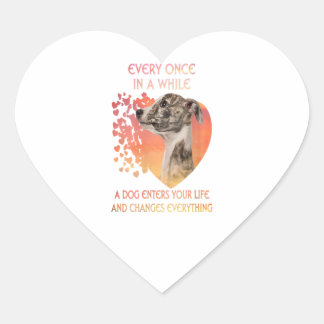 Sticker Cœur Womens Every Once In A While A Dog Enters