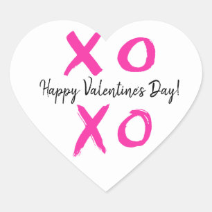 Sticker Cœur XOXO - Joyeuse Saint-Valentin Cœur