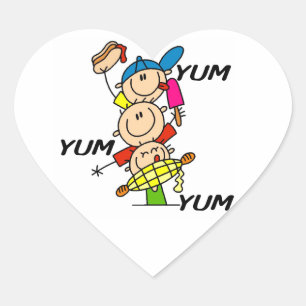 Sticker Cœur Yum Yum été