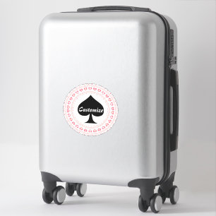 Sticker Cœurs en cercle Pique noir Thunder_Cove