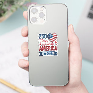 Sticker Cœurs USA 1776 2026 4 juillet
