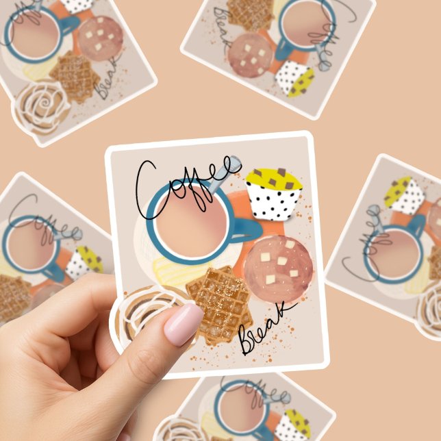 Sticker Coffee Break (Créateur téléchargé)