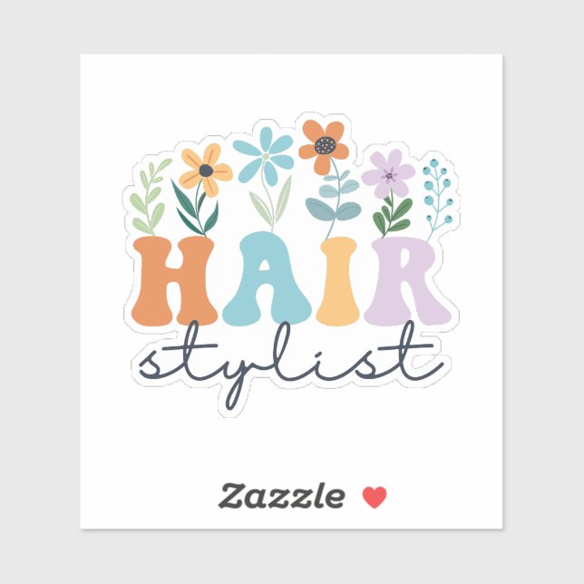 Sticker Coiffeur (Feuille)