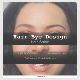 Sticker Coiffure Styling entreprise véhicule de publicité 