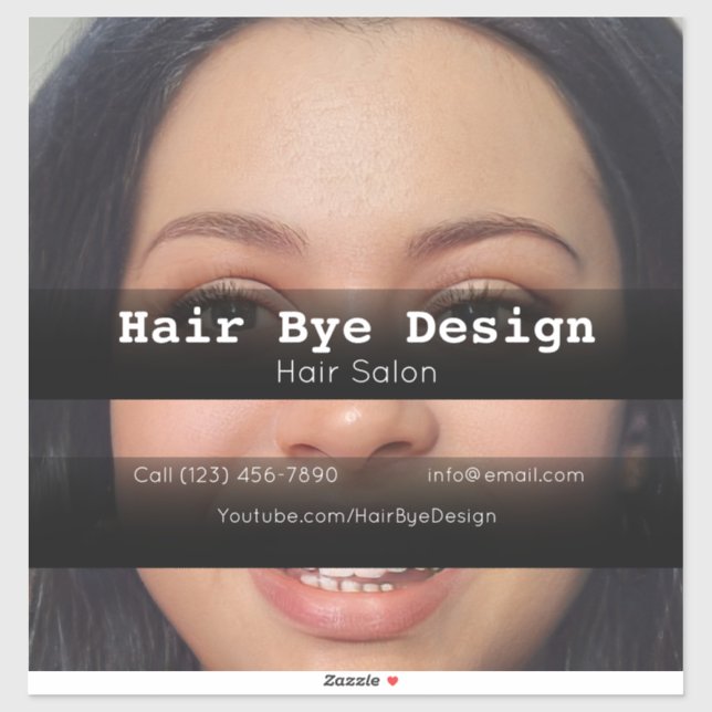 Sticker Coiffure Styling entreprise véhicule de publicité  (Feuille)