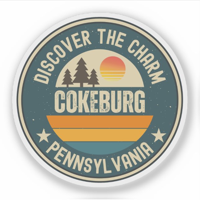 Sticker Cokeburg, Pennsylvanie (Devant)
