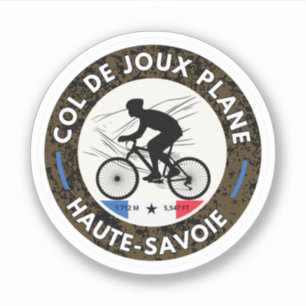Sticker Col de Joux Plane Alpes françaises balade à vélo