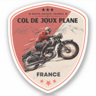 Sticker Col de Joux Plane Alpes françaises tour moto