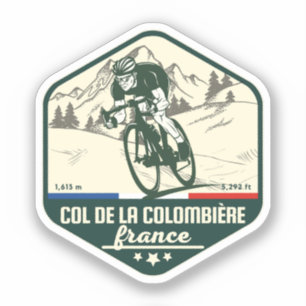 Sticker col de la colombiere, collant alpes français