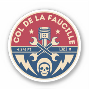 Sticker Col de la Faucille Alpes françaises balade à vélo