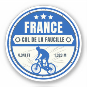 Sticker Col de la Faucille Français Alpes visite à vélo
