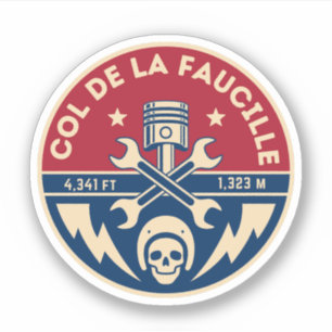Sticker Col de la Faucille Français Alpes visite à vélo