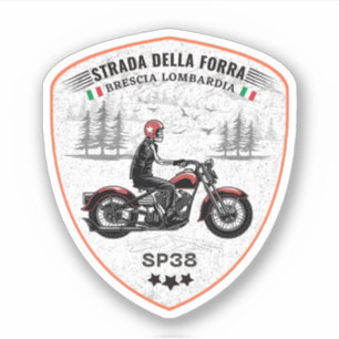 Sticker col de la forra à moto italien apls