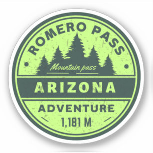 Sticker col de Romero, Arizona randonnée cols alpins