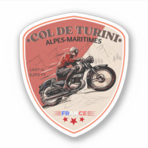 Sticker Col de turini, Alpes Maritimes