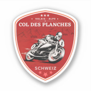 Sticker Col des Planches circuit moto dans les Alpes suiss