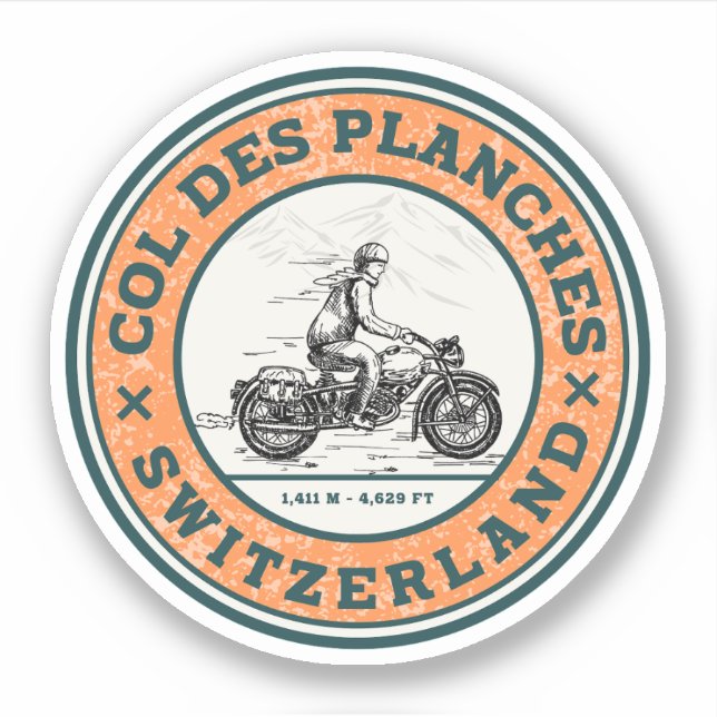 Sticker Col des Planches circuit moto suisse-alpes (Devant)
