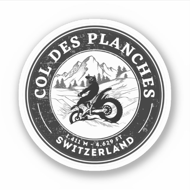 Sticker Col des Planches circuit moto suisse-alpes (Devant)