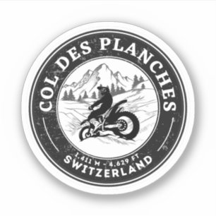 Sticker Col des Planches tour en moto suisse alpes