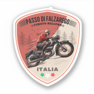 Sticker Col du Falzarego-étape de col de montagne italie