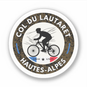 Sticker Col du Lautaret Alpes françaises balade à vélo