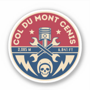 Sticker Col du Mont Cenis massif alpin vélo