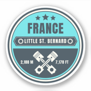 Sticker Col du Petit-Saint-Bernard moto française italie A