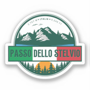 Sticker col du Stelvio - passo dello Stelvio Alpes italien
